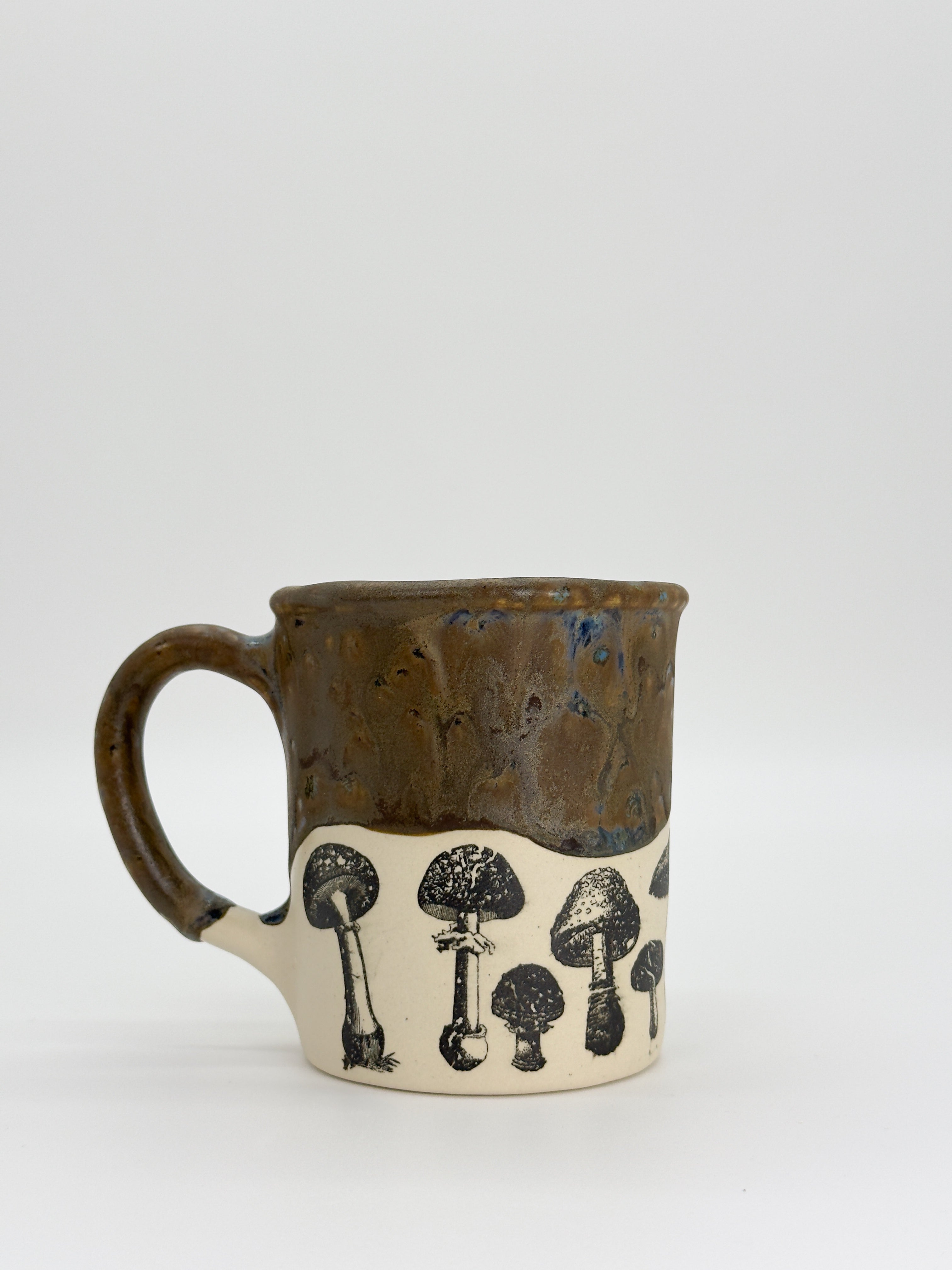Crystal Brown Mushroom Mug