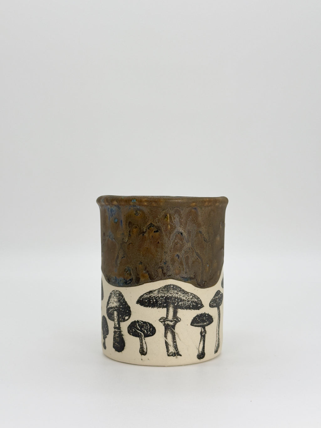 Crystal Brown Mushroom Mug