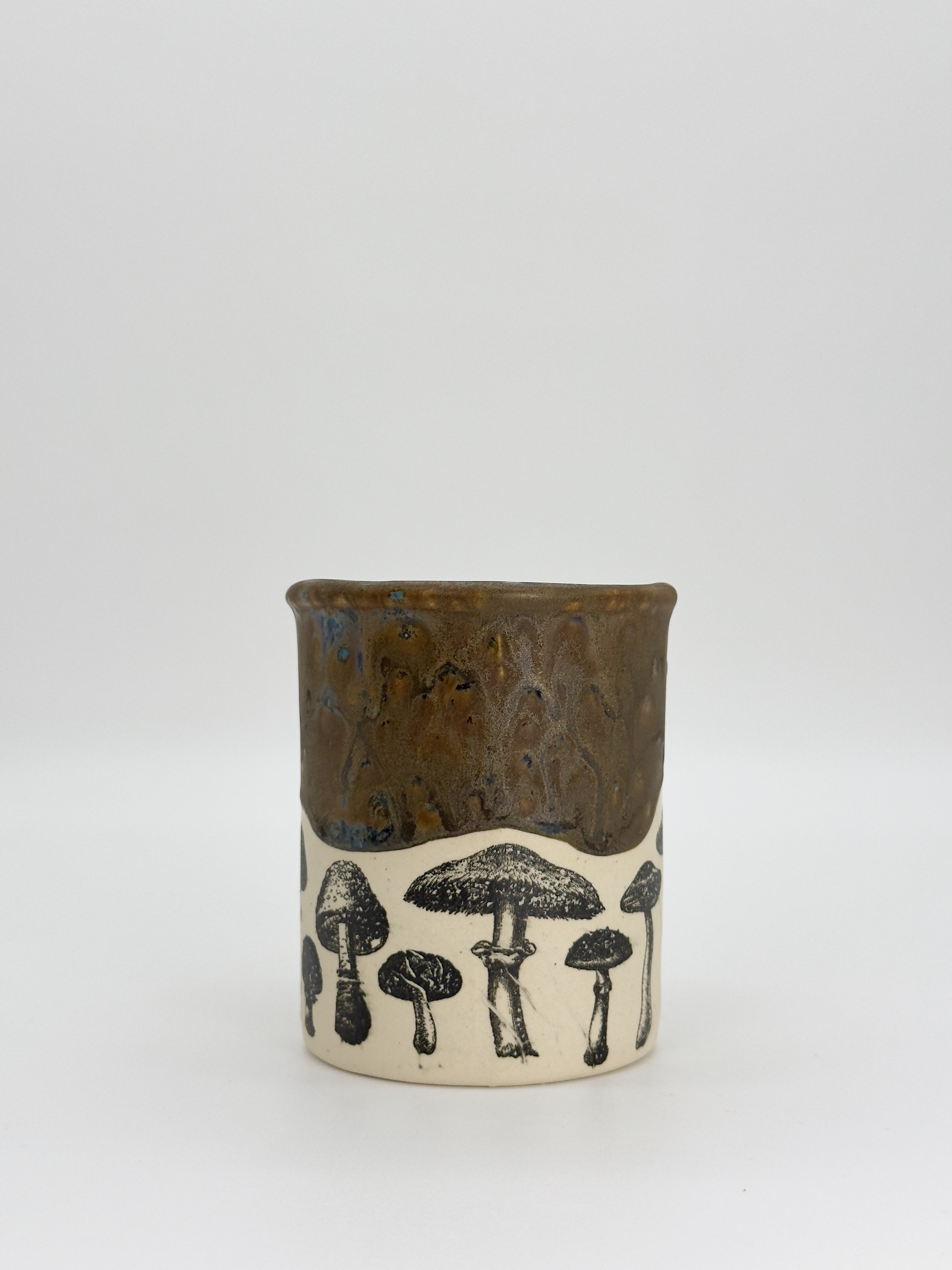 Crystal Brown Mushroom Mug