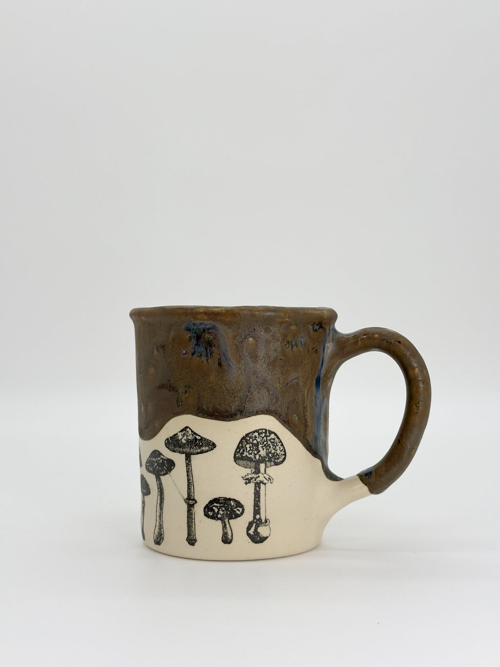 Crystal Brown Mushroom Mug