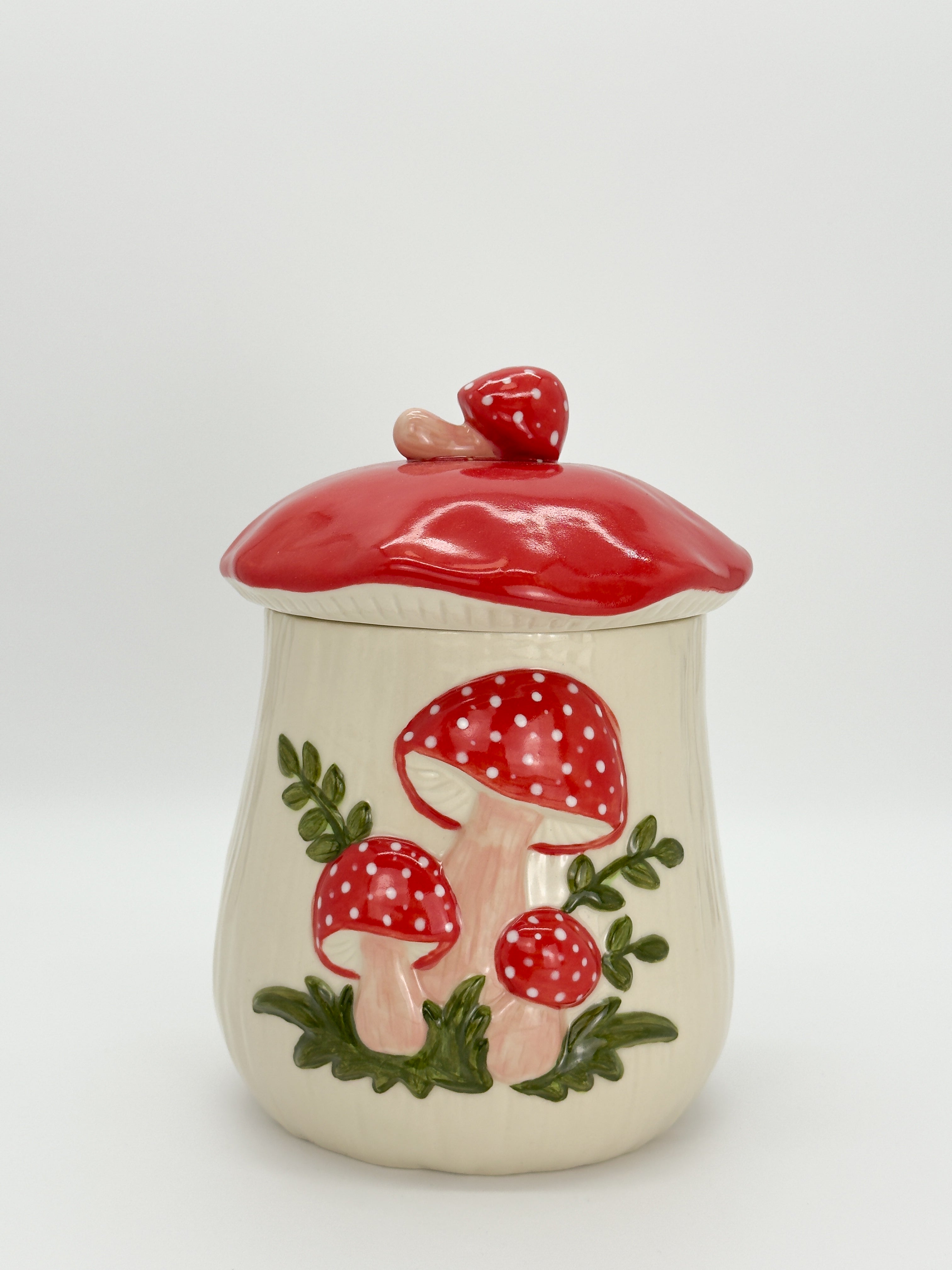 Extra Large Mushroom Jar - Red