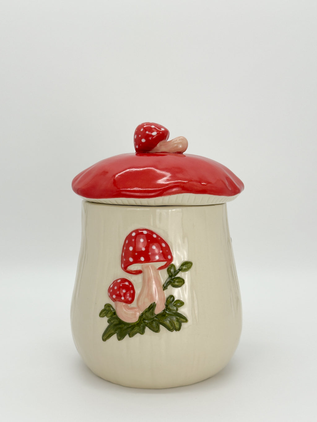 Extra Large Mushroom Jar - Red