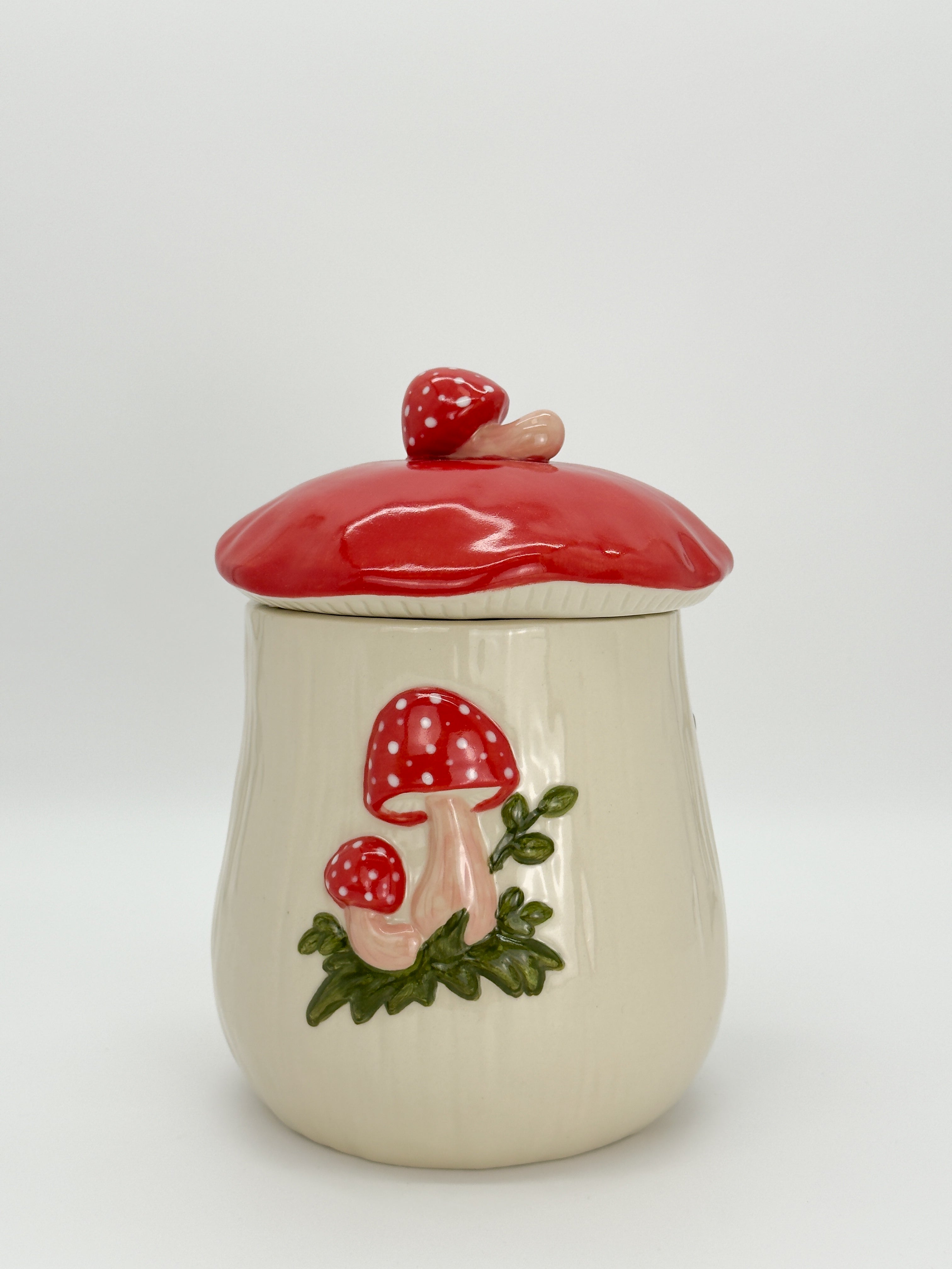 Extra Large Mushroom Jar - Red