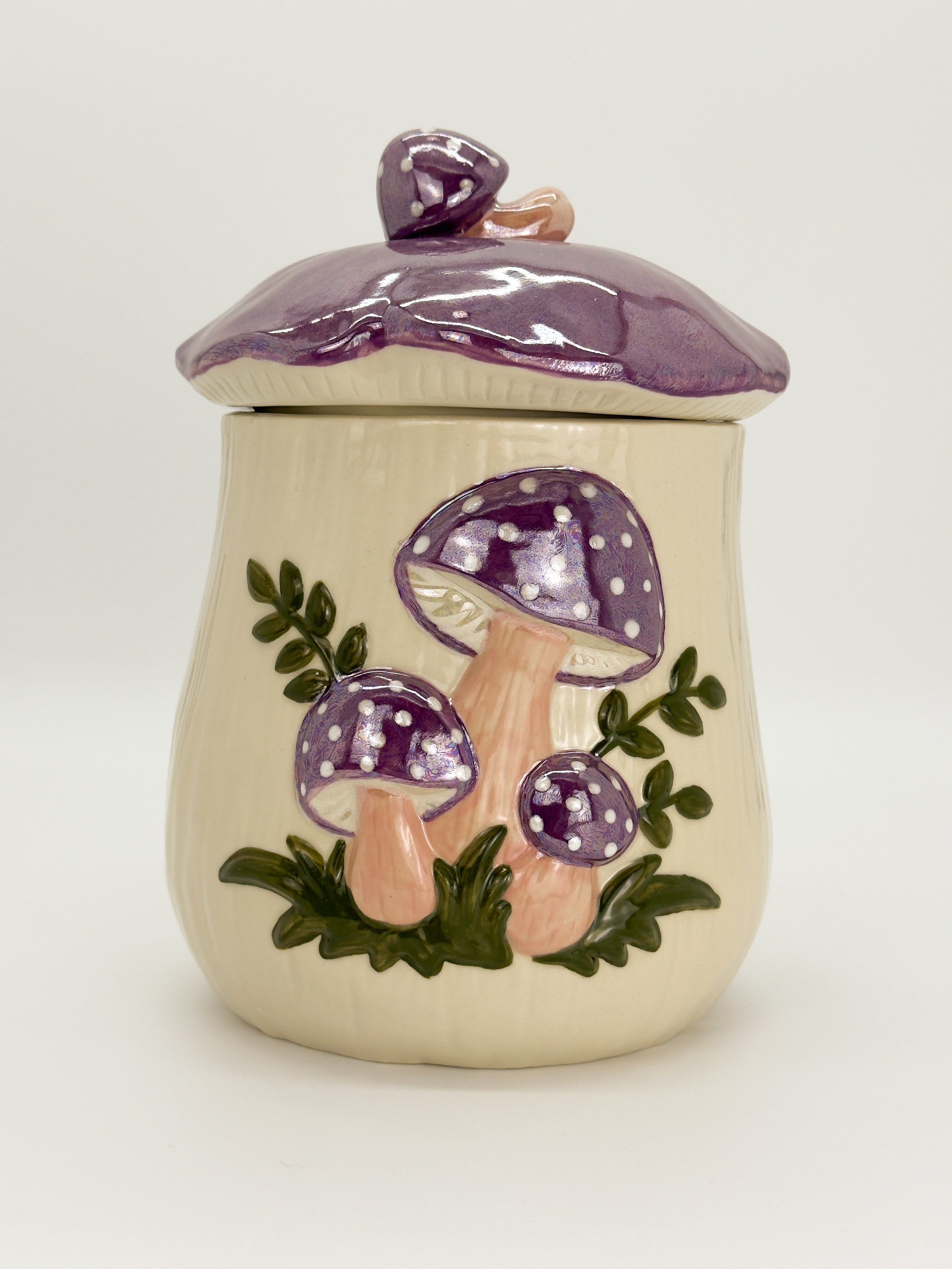 Extra Large Mushroom Jar - Purple