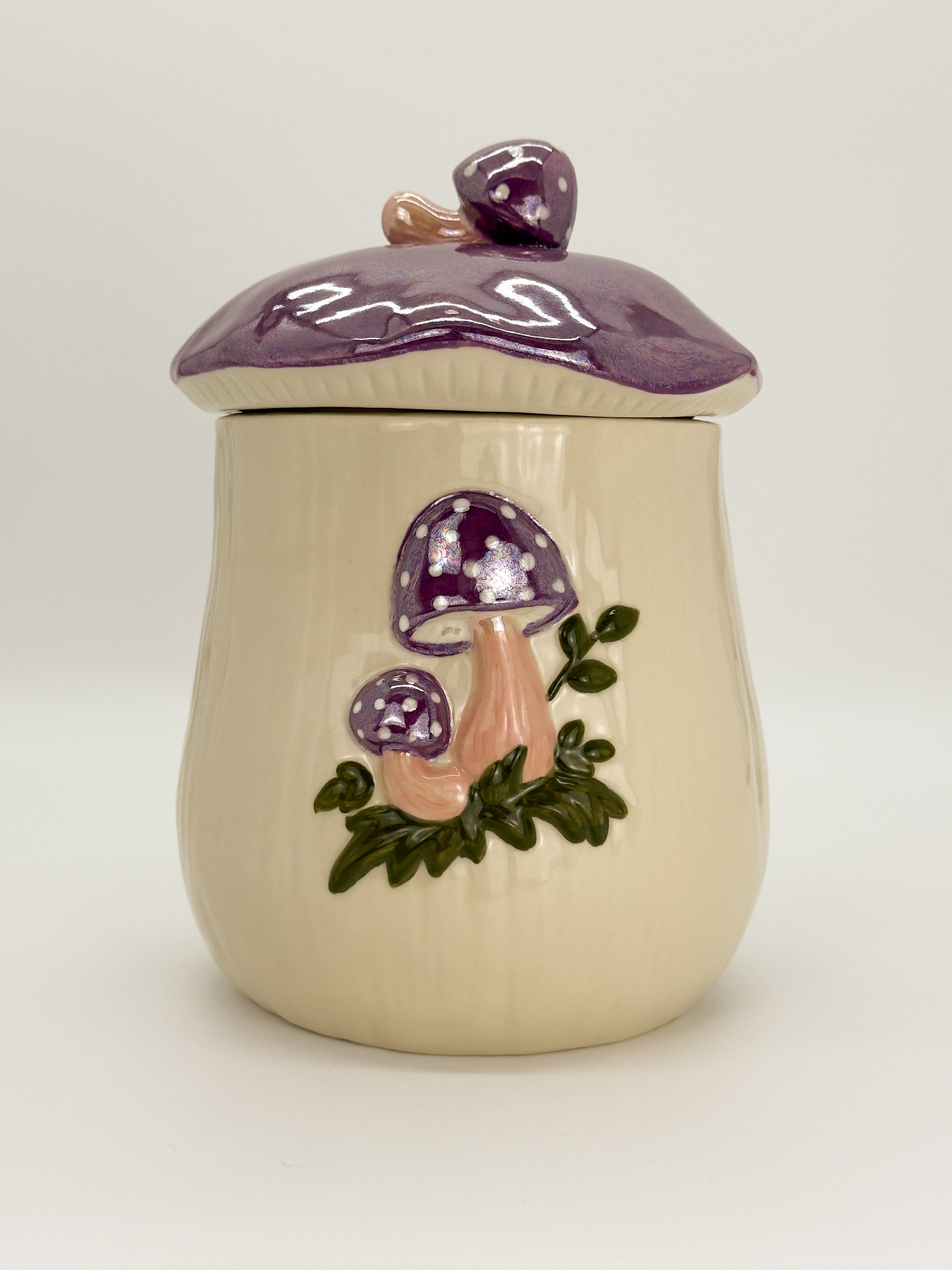 Extra Large Mushroom Jar - Purple