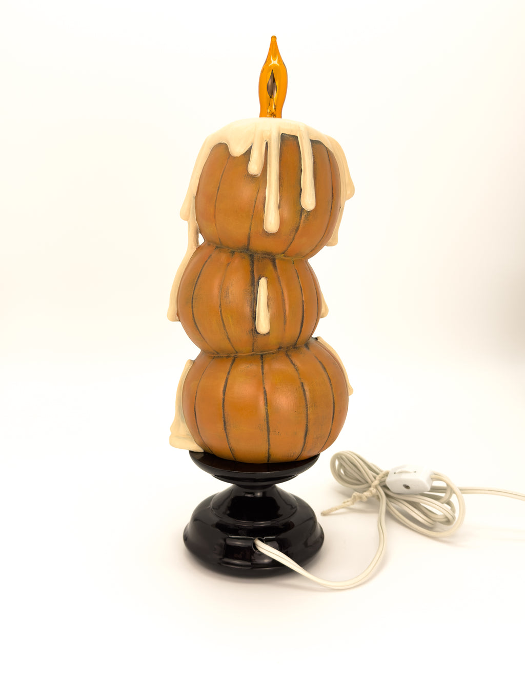 Orange Acrylic Flicker Pumpkin Stack