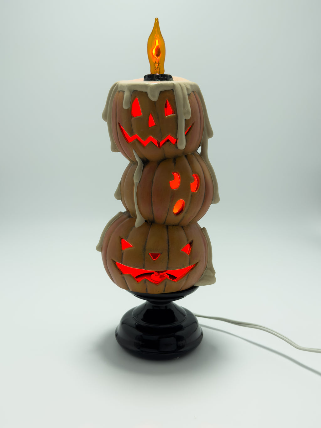 Orange Acrylic Flicker Pumpkin Stack