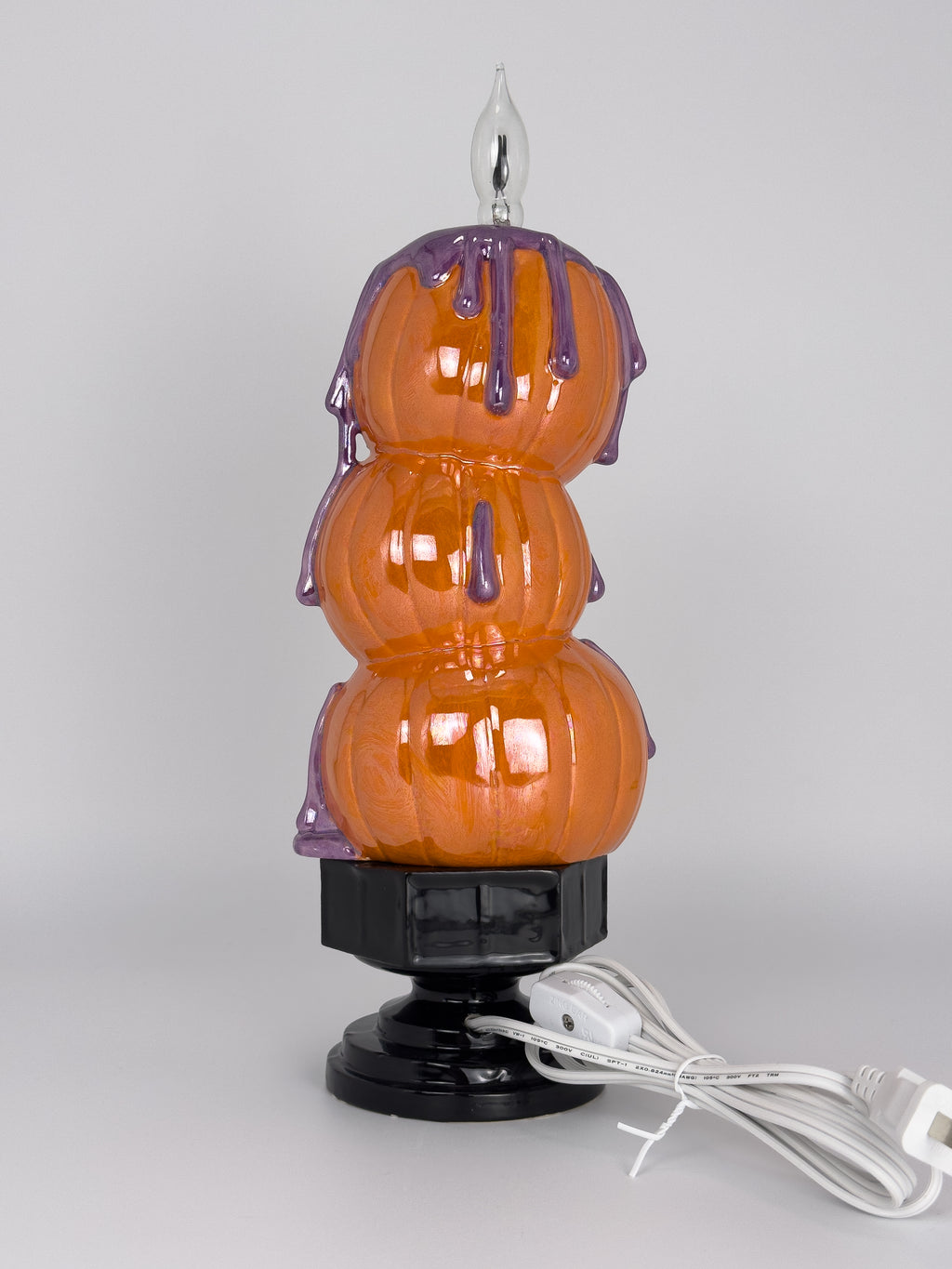 Orange Pumpkin Stack Flicker Lamp