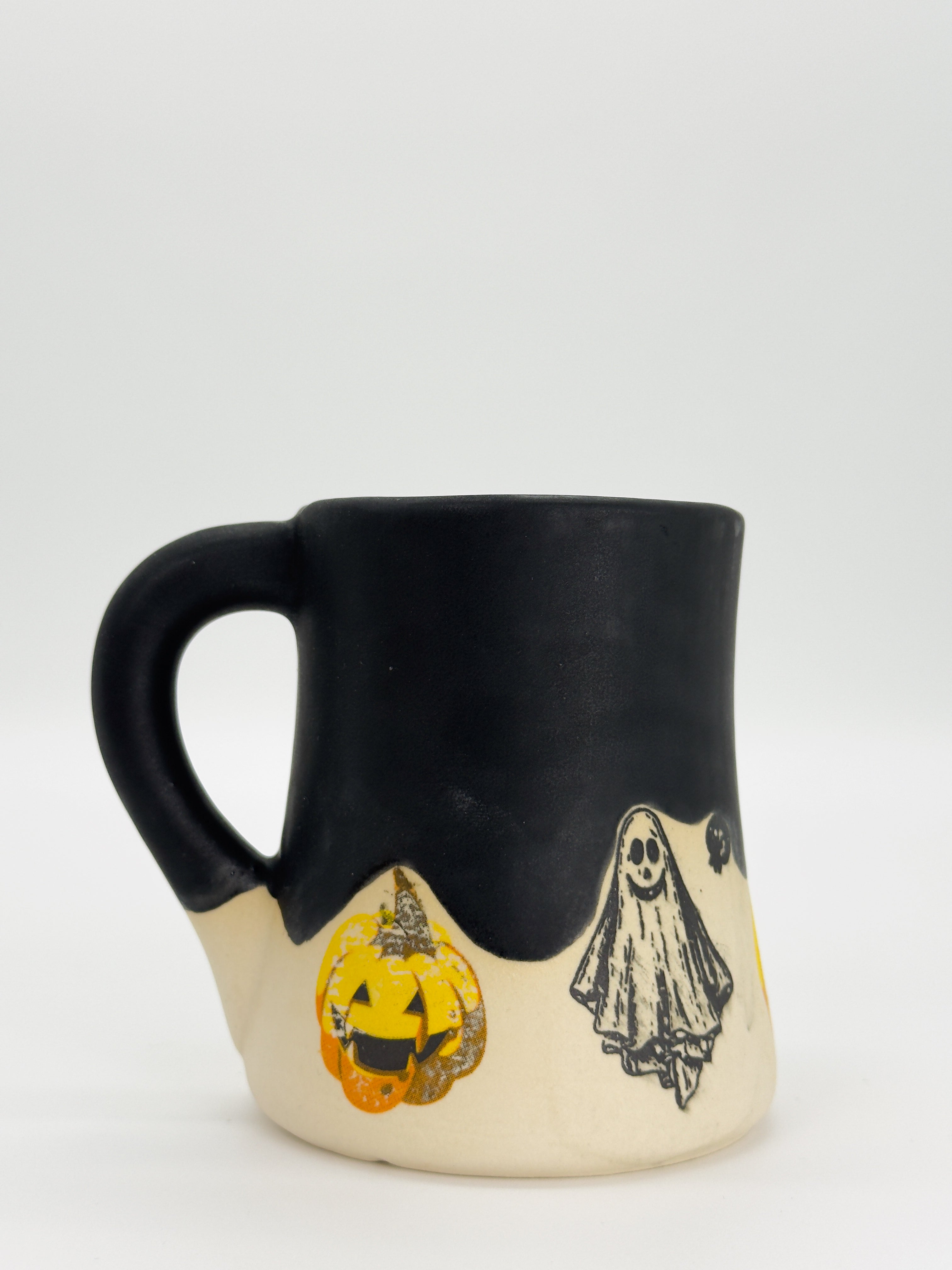 Matte Pumpkin Ghost Mug
