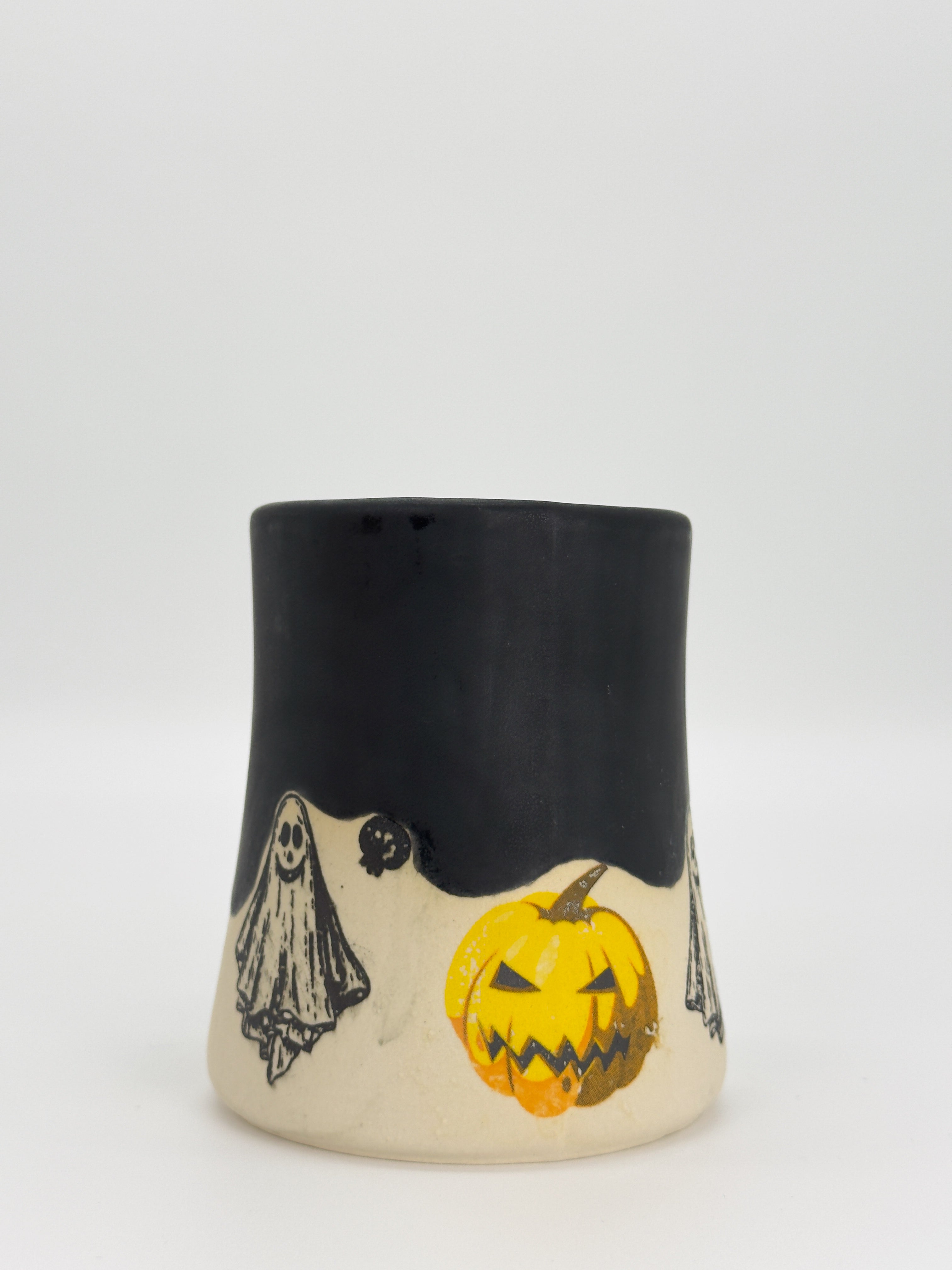 Matte Pumpkin Ghost Mug