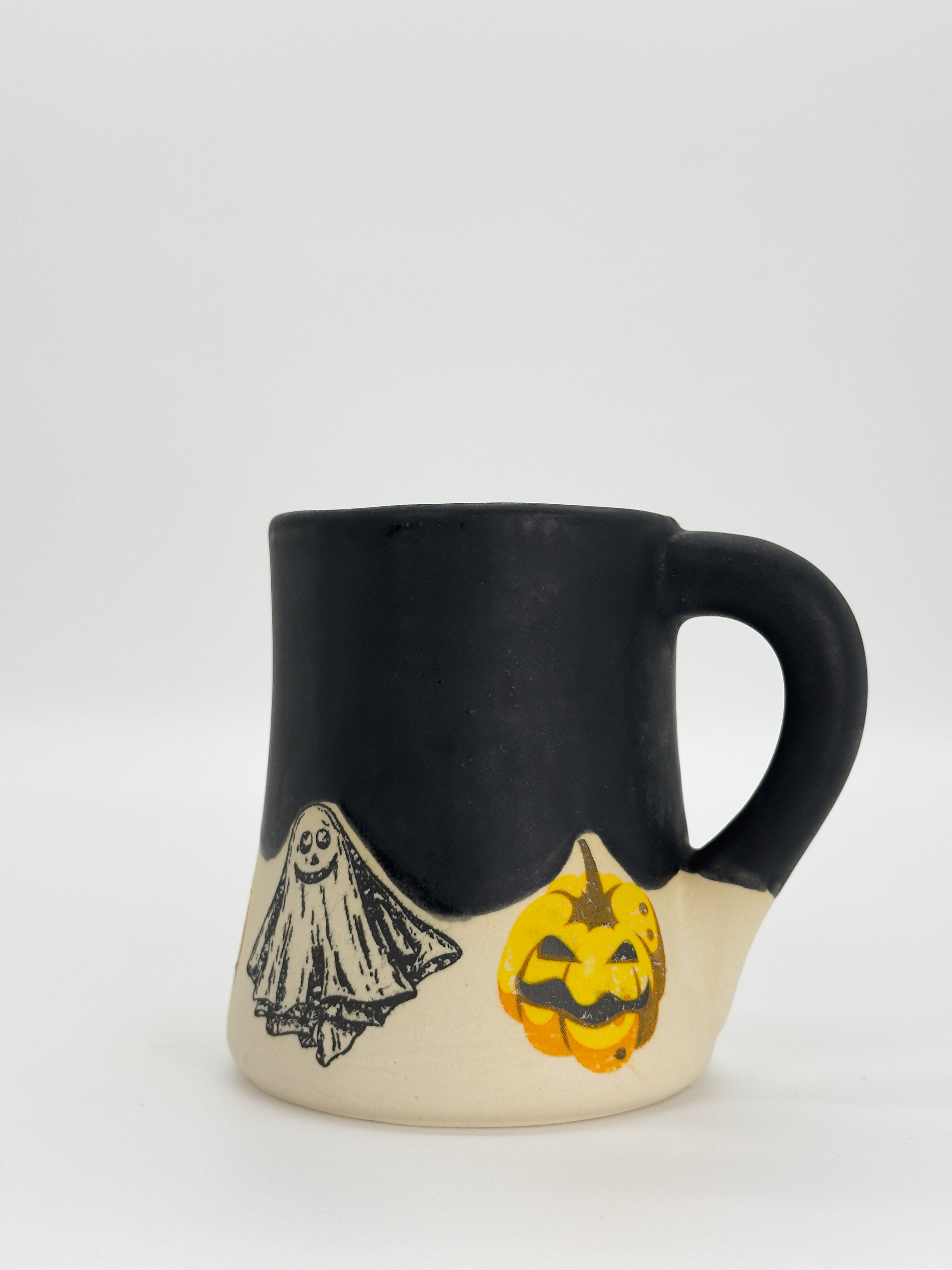 Matte Pumpkin Ghost Mug