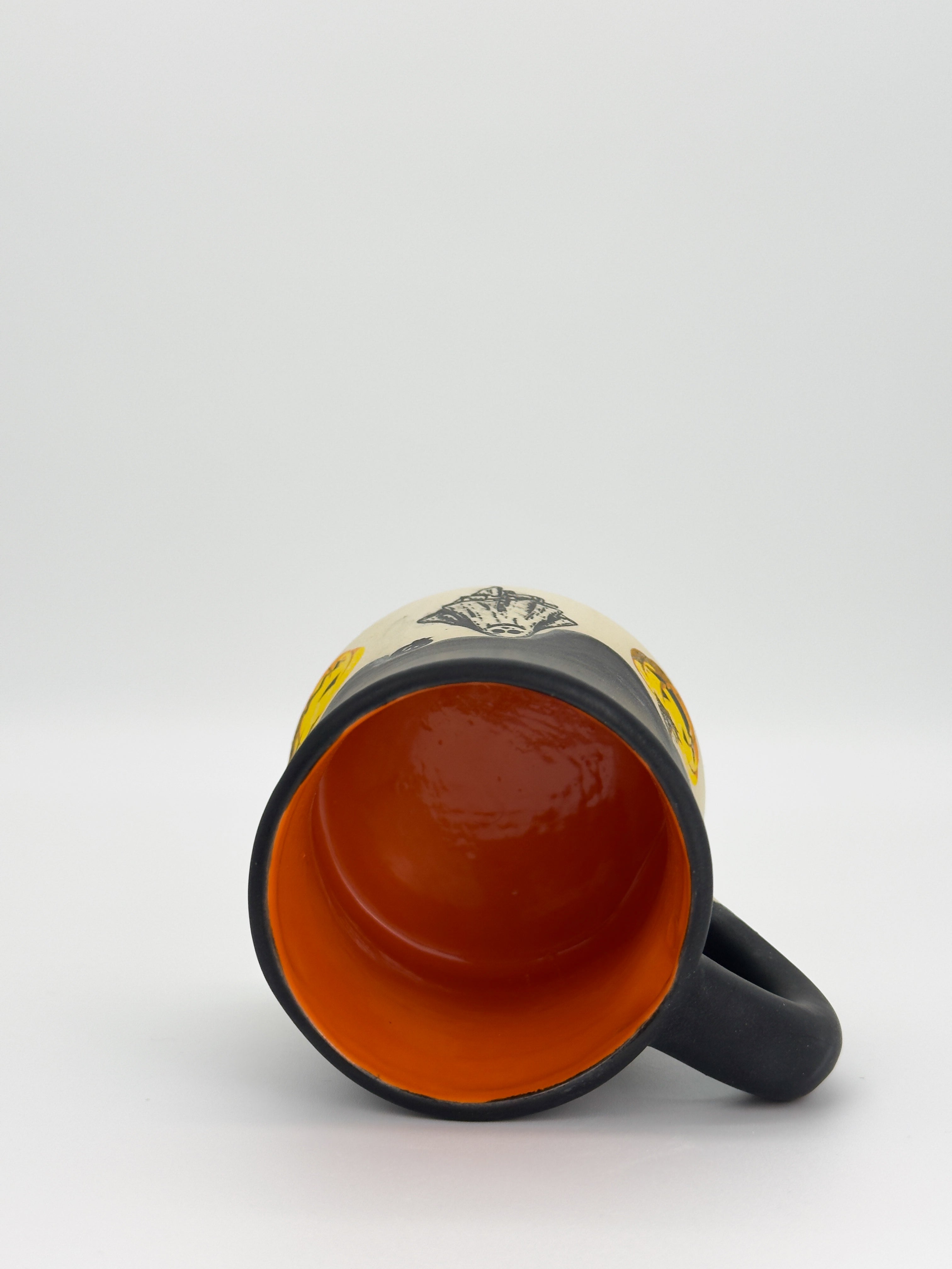Matte Pumpkin Ghost Mug