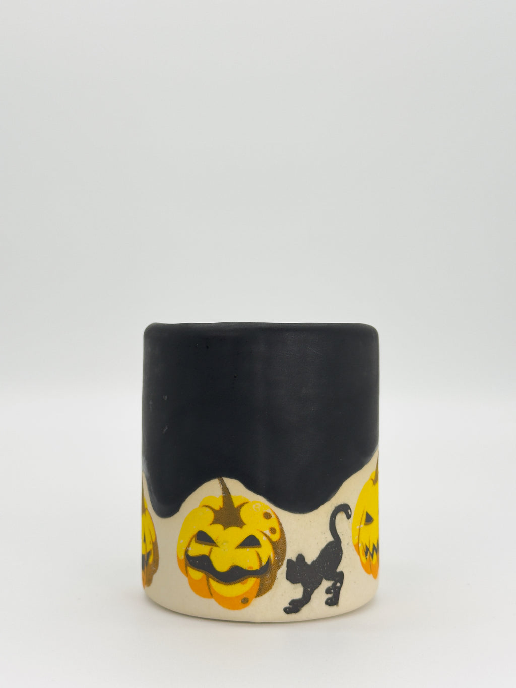 Matte Pumpkin Cat Mug (Small)