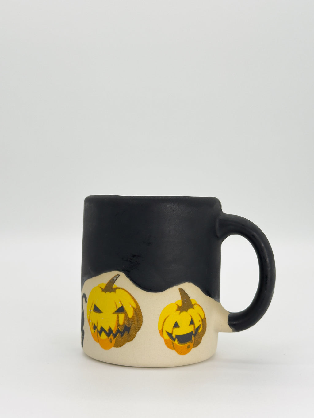 Matte Pumpkin Cat Mug (Small)