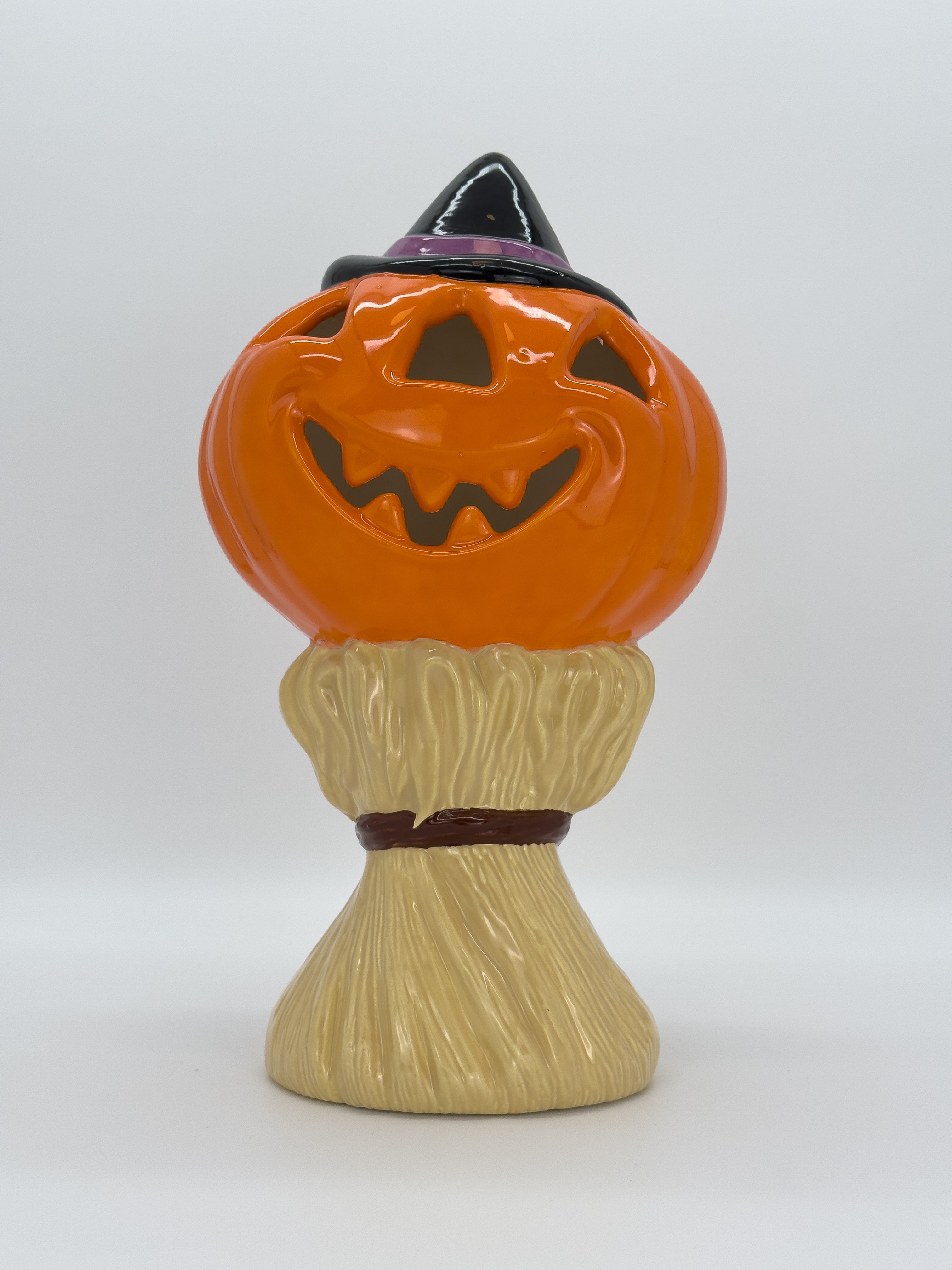 Vintage Jack-O-Lantern Cornstalk Stack