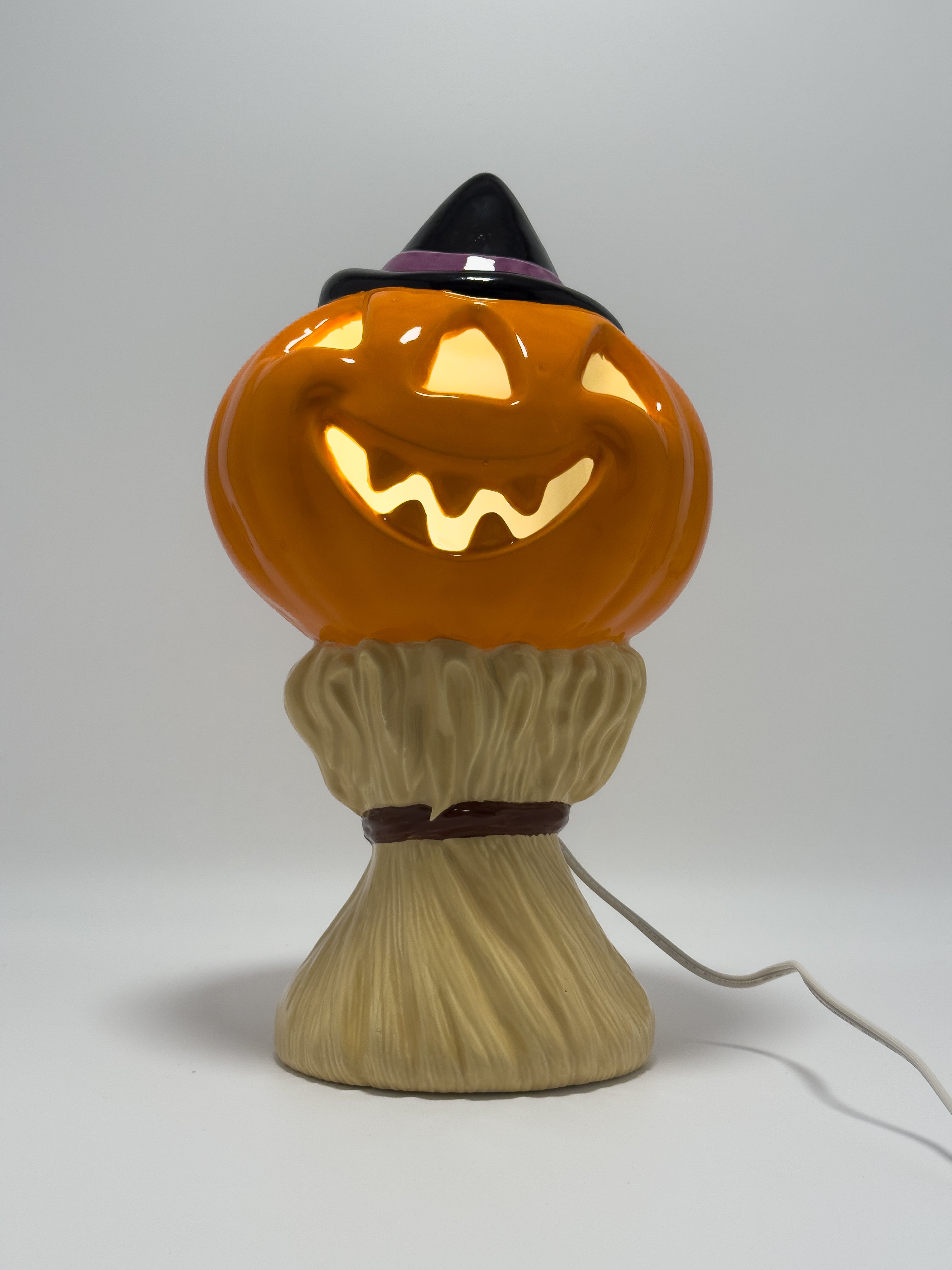 Vintage Jack-O-Lantern Cornstalk Stack